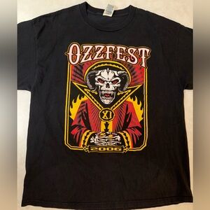 Ozzy Osbourne Ozzfest 2006 Tour Concert Tshirt Size XL Vintage 100% Cotton READ